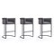 Manhattan Comfort Cosmopolitan Barstool in Grey and Black, PK3 3-BS015-GY - alternate 1